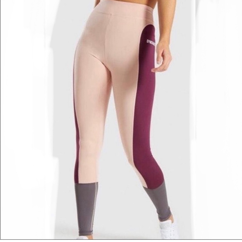 High Waisted Pink Gymshark Leggings - S